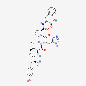 molecular formula C35H45N7O7 B1667401 Angiotensin pentapeptide CAS No. 52530-60-6