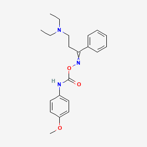 molecular formula C21H27N3O3 B1667402 阿尼多辛肟 CAS No. 34297-34-2