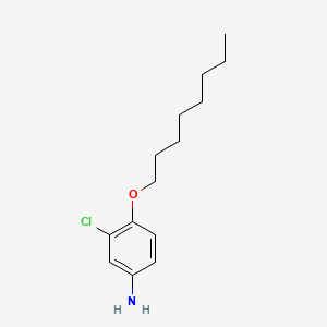 molecular formula C14H22ClNO B1667403 Aniline, 3-chloro-4-(octyloxy)- CAS No. 13738-22-2