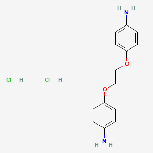 molecular formula C14H18Cl2N2O2 B1667405 Aniline, 4,4'-(ethylenedioxy)DI-, dihydrochloride CAS No. 109690-44-0