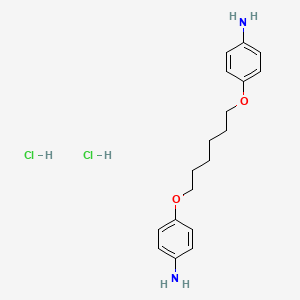 molecular formula C18H26Cl2N2O2 B1667407 4,4'-(六亚甲基二氧)二苯胺二盐酸盐 CAS No. 6889-02-7