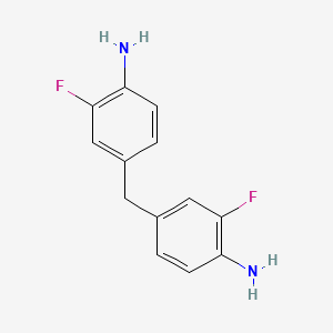 molecular formula C13H12F2N2 B1667408 苯胺，4,4'-亚甲基双(邻氟- CAS No. 13824-23-2