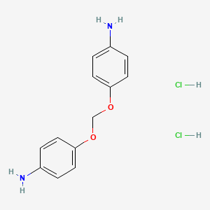 molecular formula C13H16Cl2N2O2 B1667409 Aniline, 4,4'-(methylenedioxy)DI-, dihydrochloride CAS No. 108299-45-2