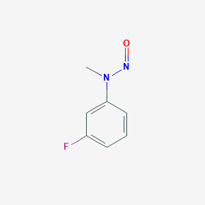 molecular formula C7H7FN2O B1667421 Aniline, m-fluoro-N-methyl-N-nitroso- CAS No. 1978-26-3
