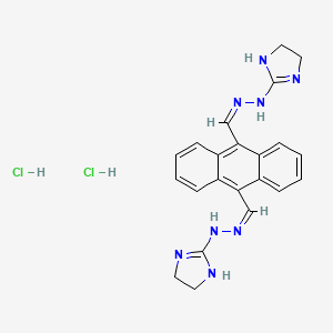 molecular formula C22H24Cl2N8 B1667429 Bisantrene hydrochloride CAS No. 71439-68-4