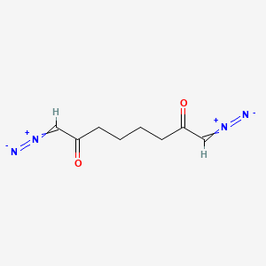 molecular formula C8H10N4O2 B1667435 1,4-双(重氮乙酰)丁烷 CAS No. 1448-16-4