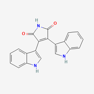 molecular formula C20H13N3O2 B1667441 Bisindolylmaleimide IV CAS No. 119139-23-0