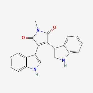 molecular formula C21H15N3O2 B1667442 Bisindolylmaleimide v CAS No. 113963-68-1