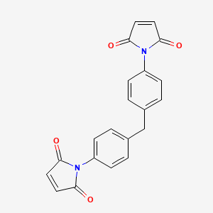 molecular formula C21H14N2O4 B1667444 1,4-Phenylenebismaleimide CAS No. 13676-54-5