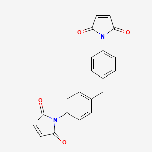 molecular formula C21H14N2O4 B1667444 1H-Pyrrole-2,5-dione, 1,1'-(methylenedi-4,1-phenylene)bis- CAS No. 13676-54-5