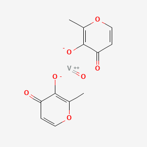 molecular formula C12H10O7V B1667445 双(麦芽酚)氧钒(IV) CAS No. 38213-69-3