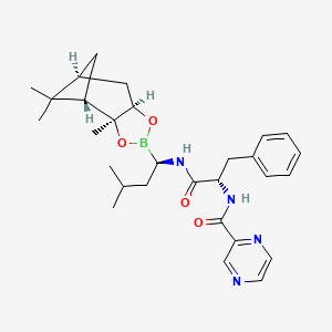 molecular formula C29H39BN4O4 B1667467 Bortezomib-pinanediol 