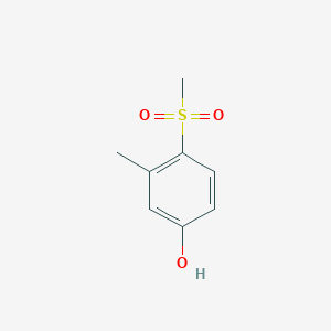 molecular formula C8H10O3S B166747 3-Methyl-4-methylsulfonylphenol CAS No. 14270-40-7