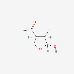 molecular formula C7H12O3 B1667472 1-[(3S,4R)-5-hydroxy-4-methyloxolan-3-yl]ethanone CAS No. 27098-03-9