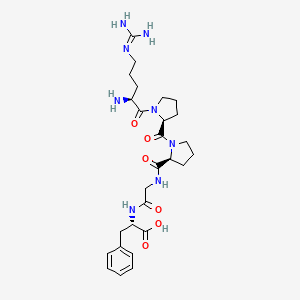 molecular formula C27H40N8O6 B1667498 Arg-pro-pro-gly-phe CAS No. 23815-89-6