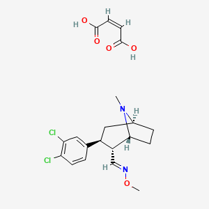 molecular formula C20H24Cl2N2O5 B1667504 Brasofensine maleate CAS No. 173830-14-3