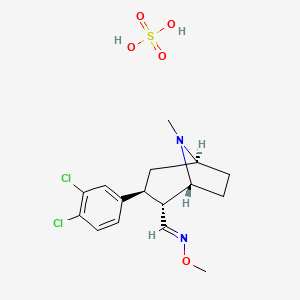 molecular formula C16H22Cl2N2O5S B1667505 Brasofensine sulfate CAS No. 171655-92-8