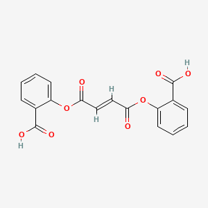 molecular formula C18H12O8 B1667526 Bissalicyl fumarate 