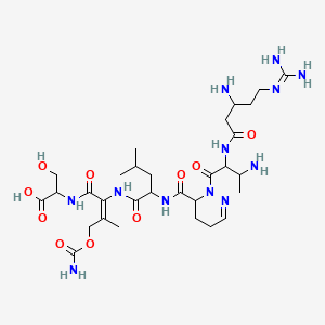 molecular formula C30H52N12O10 B1667551 Antibiotic SF 2132 CAS No. 87003-23-4