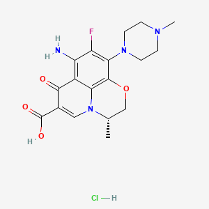 molecular formula C18H22ClFN4O4 B1667554 Antofloxacin hydrochloride CAS No. 873888-67-6