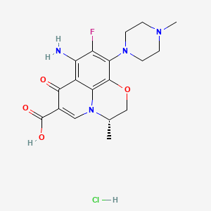 molecular formula C18H22ClFN4O4 B1667554 盐酸安托氟沙星 CAS No. 873888-67-6