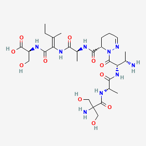 molecular formula C28H47N9O11 B1667555 Antrimycin CAS No. 80801-26-9