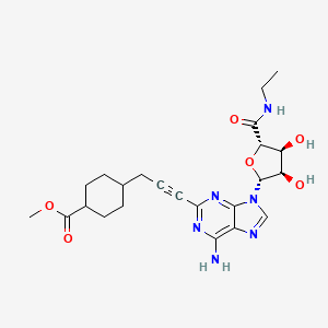 molecular formula C23H30N6O6 B1667557 Apadenoson CAS No. 250386-15-3