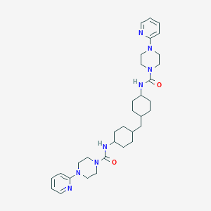 molecular formula C33H48N8O2 B166756 N,N'-(Methylenedi-4,1-cyclohexanediyl)bis[4-(2-pyridinyl)-1-piperazinecarboxamide] CAS No. 337511-95-2