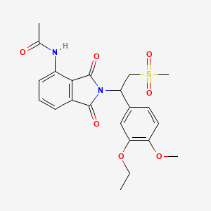 molecular formula C22H24N2O7S B1667565 Apremilast, (+/-)- CAS No. 253168-86-4