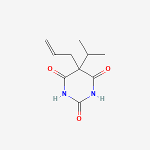 molecular formula C10H14N2O3 B1667570 Aprobarbital CAS No. 77-02-1