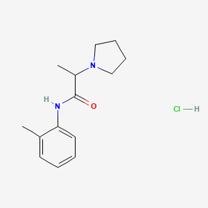 molecular formula C14H21ClN2O B1667578 Aptocaine hydrochloride CAS No. 19281-32-4