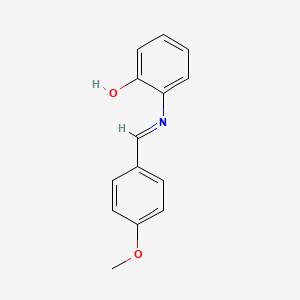 molecular formula C14H13NO2 B1667585 2-{[(e)-(4-Methoxyphenyl)methylidene]amino}phenol CAS No. 3117-67-7