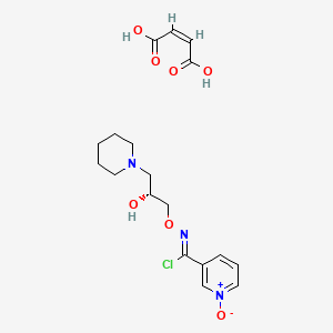 molecular formula C18H24ClN3O7 B1667591 AriMocloMol Maleic Acid CAS No. 289893-26-1