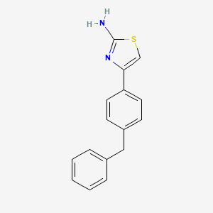 molecular formula C16H14N2S B1667598 4-(4-Benzylphenyl)-1,3-thiazol-2-amine CAS No. 68729-05-5