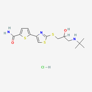 molecular formula C15H22ClN3O2S3 B1667611 Arotinolol Hydrochloride CAS No. 68377-91-3