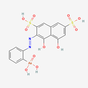 molecular formula C16H13AsN2O11S2 B1667613 Arsenazo I CAS No. 520-10-5