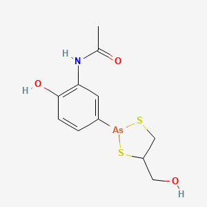 molecular formula C11H14AsNO3S2 B1667615 Arsthinol CAS No. 119-96-0