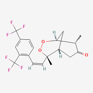 molecular formula C19H18F6O3 B1667617 Arteflene CAS No. 123407-36-3