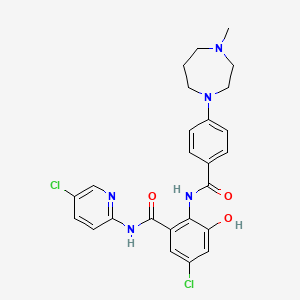 molecular formula C25H25Cl2N5O3 B1667628 AS1468240 