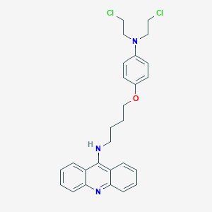 molecular formula C27H29Cl2N3O B166763 N-(4-(4-(Bis(2-chloroethyl)amino)phenoxy)butyl)-9-acridinamine CAS No. 130031-47-9