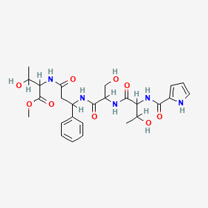 molecular formula C26H35N5O9 B1667647 Asterinin E CAS No. 172548-92-4