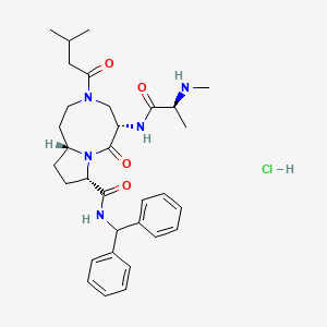 molecular formula C32H44ClN5O4 B1667665 Xevinapant Hydrochloride CAS No. 1071992-57-8