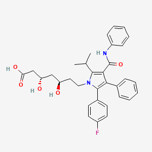 molecular formula C33H35FN2O5 B1667682 Atorvastatin, (3S,5R)- CAS No. 887324-52-9