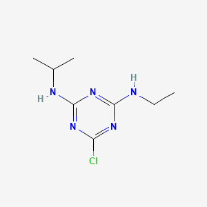 molecular formula C8H14ClN5 B1667683 Atrazine CAS No. 1912-24-9