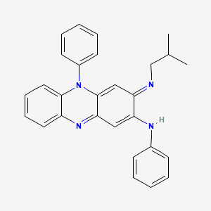 molecular formula C28H26N4 B1667694 2-Phenazinamine, 3,5-dihydro-3-((2-methylpropyl)imino)-N,5-diphenyl- CAS No. 78182-94-2