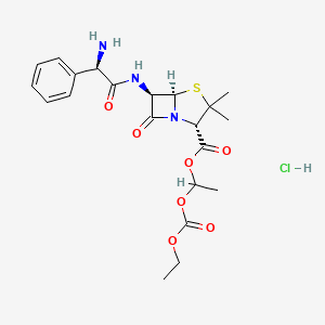 molecular formula C21H28ClN3O7S B1667698 Bacampicillin hydrochloride CAS No. 37661-08-8