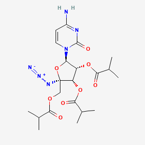 molecular formula C21H30N6O8 B1667718 Balapiravir CAS No. 690270-29-2