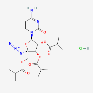 molecular formula C21H31ClN6O8 B1667719 Balapiravir Hydrochloride CAS No. 690270-65-6