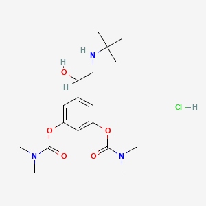molecular formula C18H30ClN3O5 B1667732 Bambuterol hydrochloride CAS No. 81732-46-9