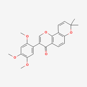 molecular formula C23H22O6 B1667746 Barbigerone CAS No. 75425-27-3